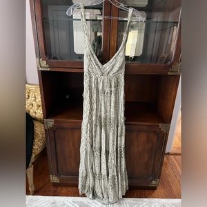 Beautiful floor length sage green summer dress!